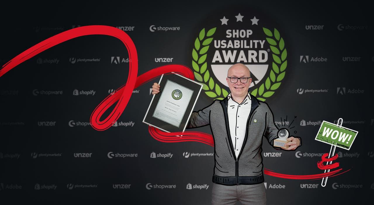 Creativestyle CEO, Jaromir Fojcik, after receiving Shop Usability Award