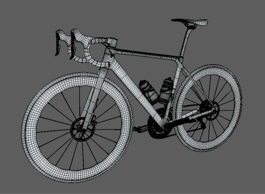 Drawing of a bike