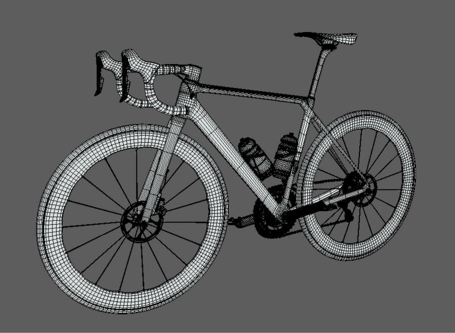 Drawing of a bike Drawing of a bike
