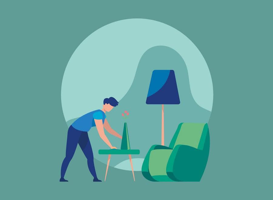 Drawing of a flat Drawing of a flat