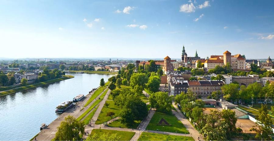 Krakau, Polen - Skyline