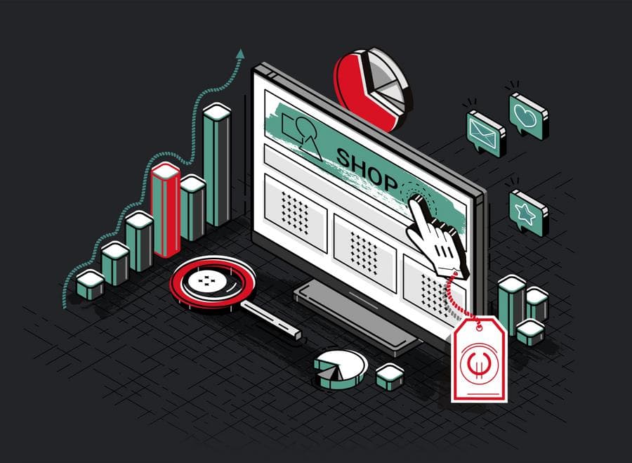 E-commerce drawing E-commerce drawing
